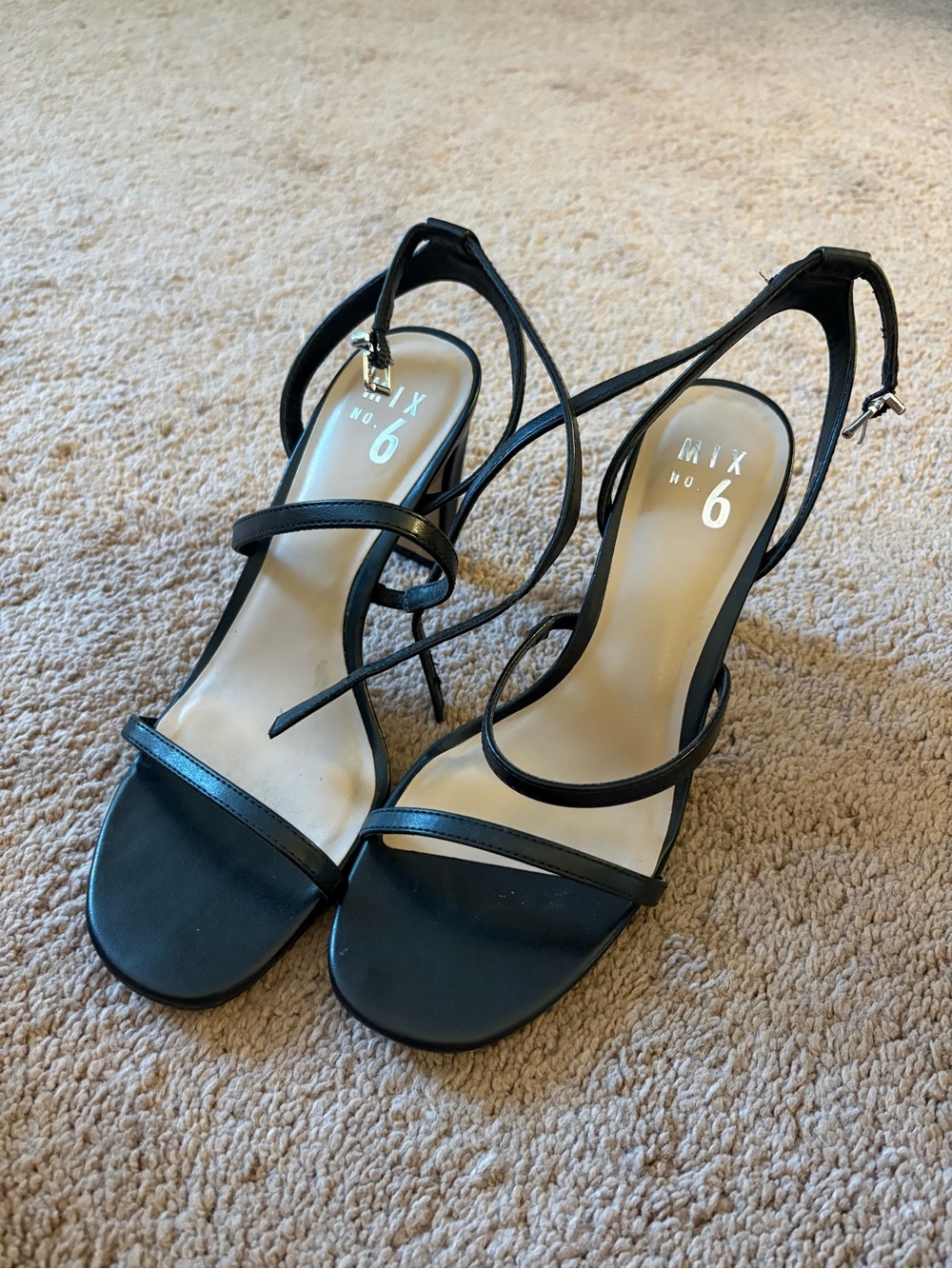 Mix No. 6 strappy sandals Strappy Heels in Black US 8